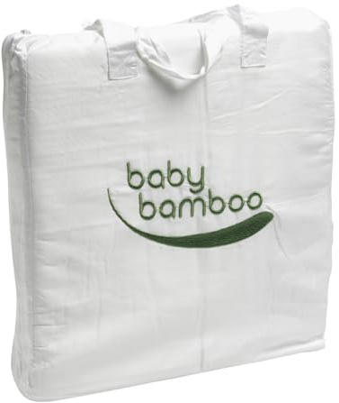 100% Bamboo Baby Duvet Cover – Soft, Breathable & Hypoallergenic Cot Duvet Cover 150x120cm – Natural Un-Dyed, Quick-Drying, Anti-Bacterial – Fits Standard Cot Bed Duvets