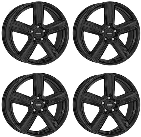4x Dezent Felgen KG black 7.5Jx18 ET45 5x108 kompatibel mit Volvo C30 C70 EX30 S40 S60 S80 S90 V40 V50 V60 V70 V90 XC40 EX40 XC60 XC70