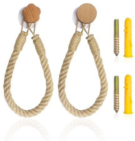 2 Pezzi Tessuto Di Corda Di Canapa, Mensola Da Asciugamano Da Bagno, Supporto In Tessuto Senza Buco, Scaffale Di Magazzino Creativo, Articoli Per La Casa.