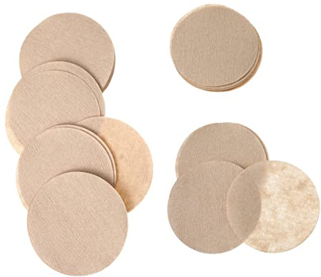 Healifty 600 piezas Filtros de Café Redondos sin Blanquear para Cafeteras de Espresso y Uso Doméstico