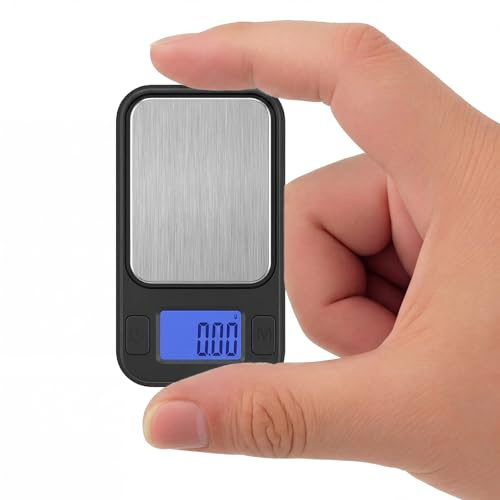 Diyife precisionsvåg 0,01 g/200 g, 8 olika viktenheter Ultrabärbar finvåg, med LCD-display och tara-funktion Köksvåg, med förvaringslåda, brevvåg för livsmedel, smycken, medicin, laboratorium