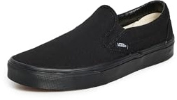 Vans Unisex Adulto Classic Slip-On Sneaker, Black/Black, 38 EU