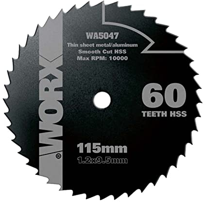 WORX WA5047 Worx Saw 115 mm 60T HSS Blade