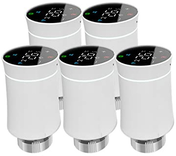 Qiumi Kühlerantriebsventil,Tuya ZigBee3.0,Intelligentes programmierbaresThermostat,Temperaturheizung,TRV,Alexa,Stimmenkontrolle