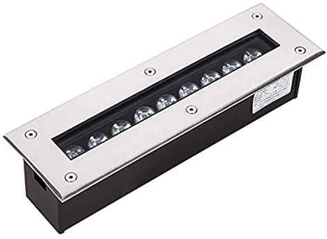 AWSAD Inground Led Lights Linear Light IP67 Waterproof Used in Courtyards, Terraces, Lawns Decking Lights (Color : Red light, Size : 36W)