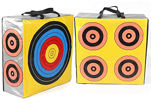 AUVIM Tasche Zielscheibe Bogenschie?en 4-seitiger W¨¹rfel Field Point Bogenschie?en-Ziel 18,9 Zoll Bogenziel Pfeilziel f¨¹r Recurvebogen Compoundbogen oder Langbogen mit Tragegriff