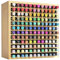 MinBoo Bambus Marker-Organizer für 144 Marker, Aufbewahrung, Organizer, Rack, Kunstmarker, Stifte, Buntstifte, Pinsel, Schreibwaren, Zuhause, Klassenzimmer, Büro