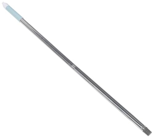 IWOWHERO Stainless Steel Broom Handle Screw End with 22mm Inner Diameter, Easy Assembly and Disassembly, Sturdy Mop Handle Replacement for Floor Cleaning Broom Stick Random Color