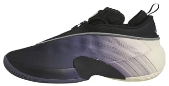 Adidas Unisex-Adult D.O.N Issue 7 Basketball, Black/Preloved Violet/Warm Vanilla, 13
