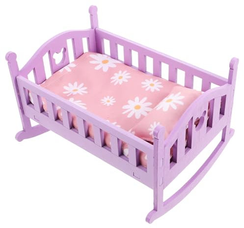 Toyvian Lit Miniature pour Maison de Poupée Mobilier de Chambre Miniature Décorations pour Mini-Maisons Accessoire de Jeu pour Garçon Fille Éléments de Jeu de Rôle pour Chambre de Poupée