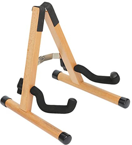 EXQUIMEUBLE Foldable Mandolin Stand Base Wood Storage Rack for String Instrument Folding Mandolin Rack Display