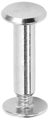 Set di Rivetti e Viti a Testa Rotonda Piatta in Acciaio Inossidabile per Decorazione di Abbigliamento Artigianale in Pelle