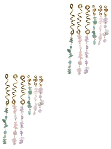 HAPINARY 12 Pezzi Di Corda Per, Copricapo, Accessori Per Dreadlock, Gioielli Per Da Donna, Perline Per Dread Lock, Gioielli Per Lo Styling Esagerati, Fermagli Per Fai Da Te, Gioielli Per