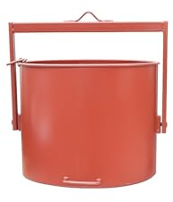 Secchio per montacarichi, Made in Italy - secchione in lamiera per Paranco, Portata – secchio Porta Attrezzi da Lavoro per Uso in Cantiere Edile o Domestico Resistente agli Urti (90LT)