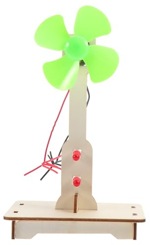 WOONEKY Hand-made Generator Educational Toy Wind Turbine Diy Science Experiment Teaching Model for Elementary Students Scientific Learning Kit