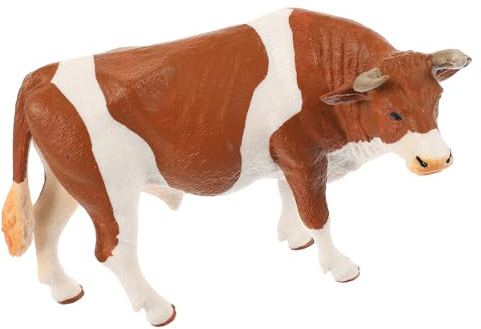 UTHCLO Figurine de Vache en PVC Robuste Modèle Réaliste Compacte Décoration Intérieure et Extérieure pour Jardin Figurines D’Animaux de Ferme en Plastique Présent Original
