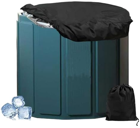 Copertura per vasca da bagno, protezione per secchiello del freddo, copertura antipolvere per secchiello del ghiaccio, per campeggio, escursionismo, viaggi, arrampicata, palestra, cortile, atletica