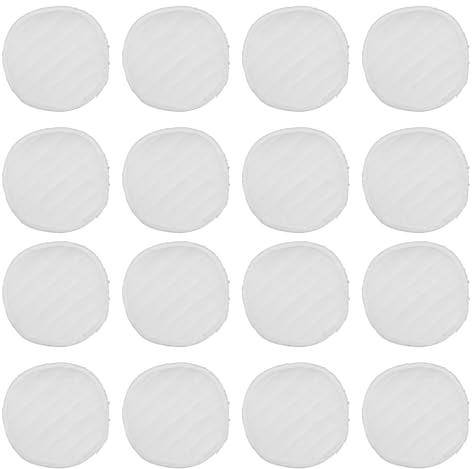 PAMINGONO Coppette Assorbilatte Riutilizzabili in Cotone Bianco 20 Pezzi Dischetti Assorbenti Lavabili Anti-Perdita per Allattamento Protezione Traspirante per Pelli Sensibili Giorno e