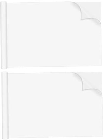ULTECHNOVO Rotolo Adesivo Lavagna Bianca Cancellabile a Secco 60x500cm in Pp Adesione Elettrostatica, Lavagna da Parete Riutilizzabile per Scuola, Ufficio e Casa, Superficie Liscia