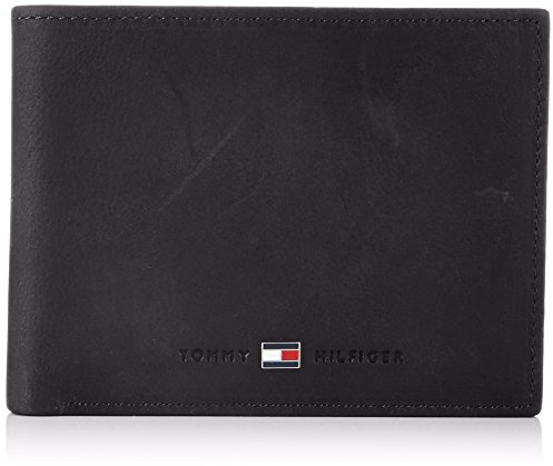 Tommy Hilfiger Geldbörse JOHNSON Schwarz BM56924756-990 Herren Geldbeutel Geldtasche Börse Portemonnaies Leder