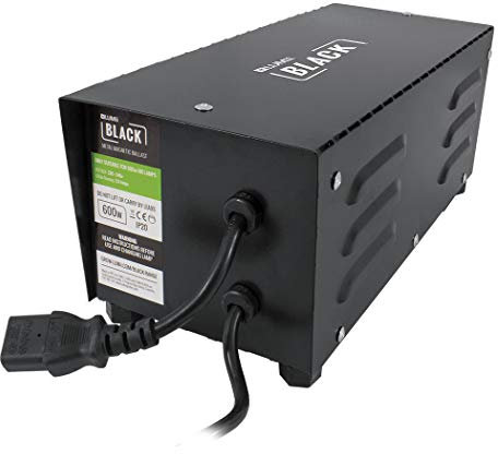 LUMii BLACK Metal 600w Running Ballast Grow Light Hydroponics HPS MH