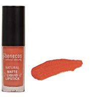 benecos Biokosmetik - Matte Liquid Lipstick - hochpigmentiert - mit Carnaubawachs - talkfrei - vegan - coral kiss