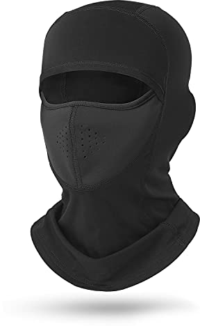 Roysmart Sturmhauben Skimaske Balaclava Motorradmaske, Multifunktional Dünn und Atmungsaktiv Skihaube Masken für Damen und Herren (Schwarz)
