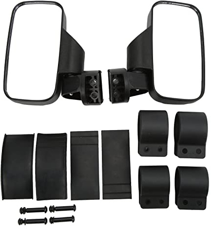 UTV sidospegel, 1,75 tum 2 tum backspegel UTV sidospegel utbyte för UTV AVT Roll Bar Black