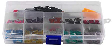 100 Stück Flachsicherungen, 3A-35A Sortiment Micro Mini Flachsicherungssatz für Auto, LKW, SUV