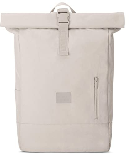 Johnny Urban Rolltop Rucksack Damen & Herren Beige - Robin Large - Tagesrucksack mit 16 Zoll Laptopfach - Recyceltes PET - 18-22L - Wasserabweisend