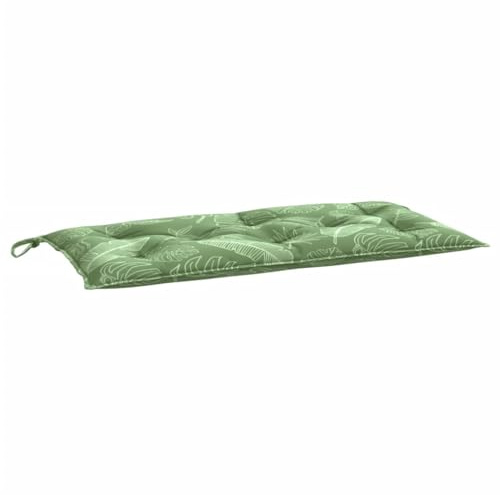 vidaXL Gartenbankauflage, Bankauflage Sitzkissen Outdoor, Polsterauflage Auflage für Gartenbank, Bankpolster Bankkissen, Blattmuster 100x50x7cm Oxford-Gewebe