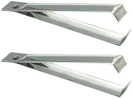 Fish Bones Tweezer, Kitchen Grip Hair Removal Tweezers, 2 Kitchen Hair Removal Tweezers, Stainless Steel Tongs for Cooking, Garlic and Vegetables