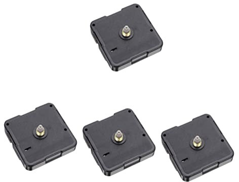 Hoement 4stücke Quartz Wanduhr Mechanismus Batteriebetrieben Reparaturteile Für Wanduhr Material Geeignet Für Uhrenbau Und Ersatz