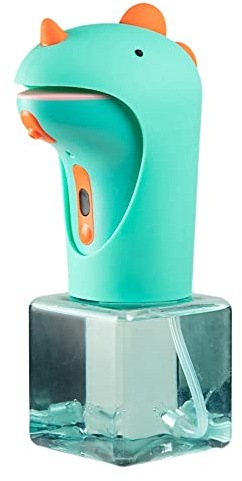 Zyeatary Dispenser Automatico di Sapone Dispenser di Sapone per Le Touchless per Bambini Dispenser di Schiuma di Dinosauro Carino per il Controsoffitto del Bagno A