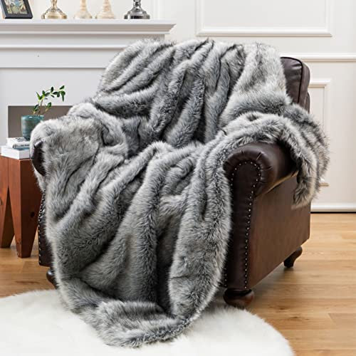 SUNMME Felldecke,Fellimitatdecke,Sofa Decke,Kunstfell TV-Decke,aus kuschligem Fellimitat,sehr weich und glatt,unterscheidliche Farben und Größen