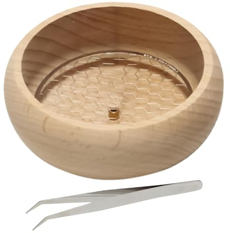 Soporte para Incienso, Cuenco de Madera para Incienso, Cuenco para Incienso, Soporte Decorativo para Incienso, Atrapador de Cenizas Natural, Soporte para Platos de Incienso Hecho a