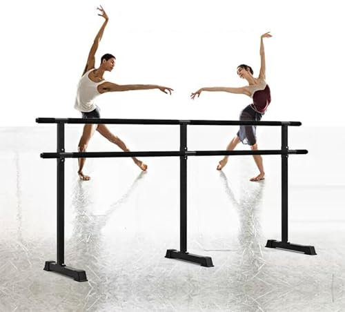 DSeenLeap Ballettstange, verstellbare 60–105 cm Lange Dehnstange, Trainingsgerät, Mobile freistehende Tanzstange, Heim-Fitness-Yoga-Stick