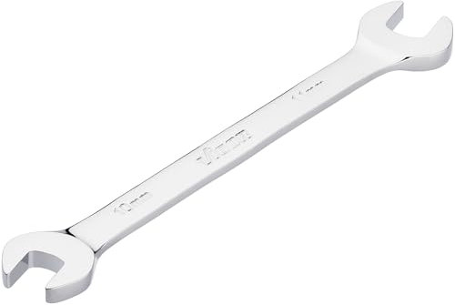 ViGOR clé à fourche double, profil extérieur hexagonal V7730-10X11, ouverture de clé 10 x 11 mm, chromée et polie, convient pour tous les vissages, longueur 156mm'.