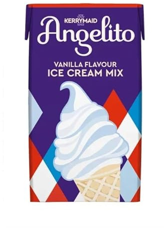 Kerrymaid Angelito Vanilla Flavour Ice Cream Mix 1 Litre 1Ltr × Pack of 3