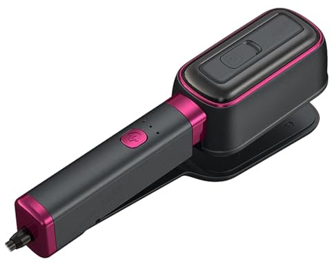 Vaporizador de ropa de mano, plancha de vapor rotativa de 180 grados con depósito de agua de 60 ml, vaporizador de mano compacto para viajes