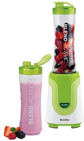 Blend Active - Features: 2 X 600ml Leak Proof Blending Bottles, One Touch Blending, Angled Stainless Steel Blades, Non-Slip Feet, Cord Storage