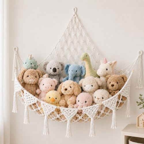 ZephyrCraft Toy Hammock for Stuffed Animals, Teddy Hammock Organiser