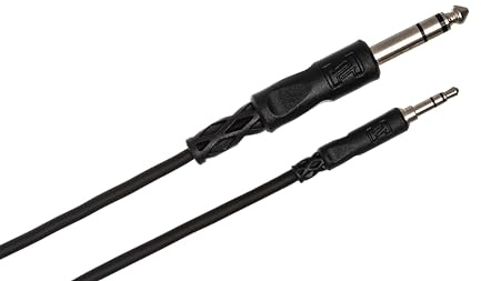 Hosa CMS-110 Stereo Interconnect, 3.5 mm TRS to 1/4 Inch TRS, 10 Feet