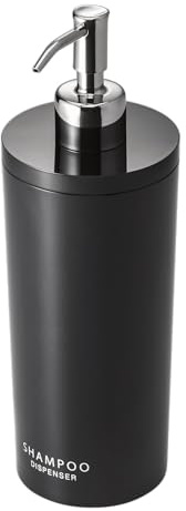 Yamazaki 2929 Tower Pump Dispenser, Black, ABS Resin, 8 x 8 x 23 cm