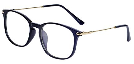 JoXiGo Computerbrille Anti-Blaulicht Damen Herren Ohne Stärke Anti-Müdigkeit UV-Schutz TR90 Rahmen mit Brillenetuis