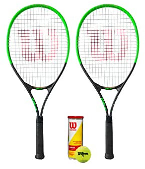 Wilson 2 x XL Tennisschläger Series + 3 Tennisbälle