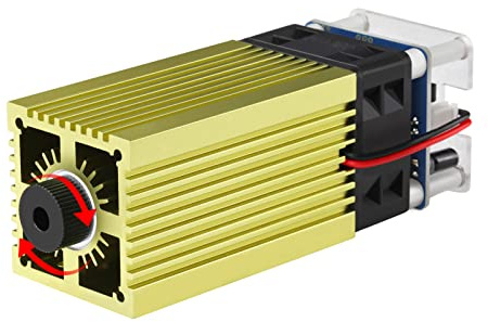 40W Lasermodul,LASER TREE 450nm fokussierbarer Laserkopf 5W optische Leistung Lasergraviermodul CNC TTL DIY Graviermodul für Laserschneider Graviermaschine Holz MDF Acryl Schneidwerkzeug