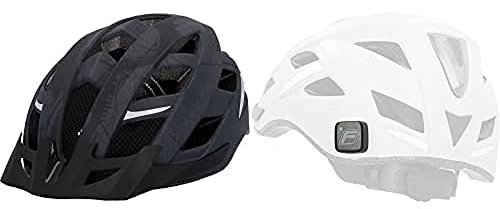 FISCHER Erwachsene Fahrradhelm Urban Plus Brookyln S/M, 52-59 cm, anthrazit matt & FISCHER Crash Sensor FIND.U, Sturzmelder