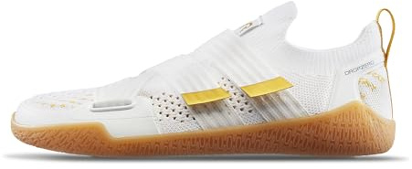 TYR Dropzero Barefoot Stability Strap Trainer, Scarpe da Ginnastica Uomo, Bianco/Oro, 42 EU