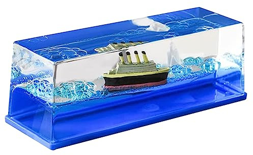 LIFKOME Unsinkbares Boot Kreuzfahrtschiff Modell Briefbeschwerer für Geburtstag